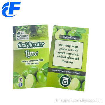 Heat Sealing Aluminum Foil Zipper Reusable Snack Bags